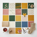 Felt & Fabric Materials flat lay