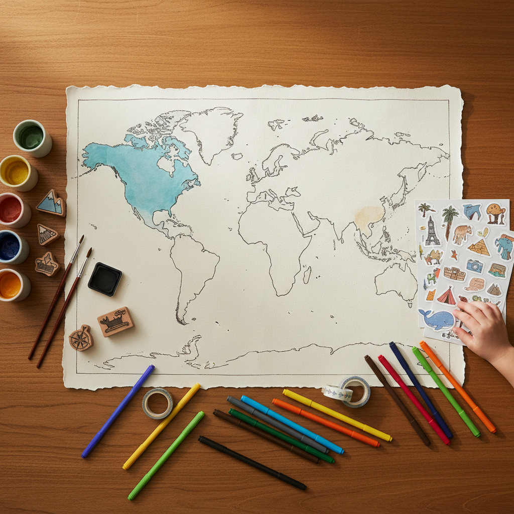DIY Family Adventure Map Kit